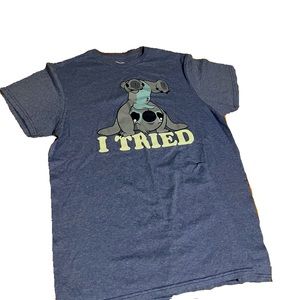 Stitch from Lilo and Stitch “I tried” Disney T-Shirt